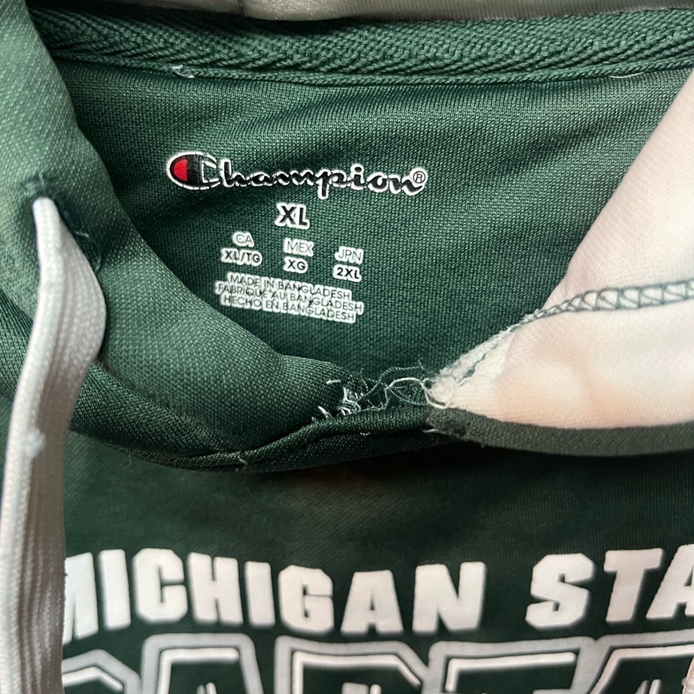 Champion Green Michigan State Hoodie - Picture 2 of 4